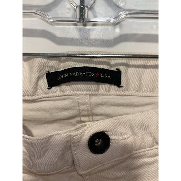 John Varvatos Womens Beige Slim Fit Jeans Size 30 Cotton Denim Casual Pants - Picture 3 of 9